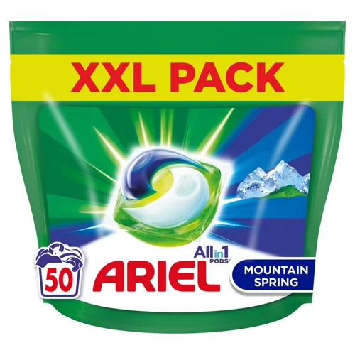 Капсули для прання Ariel Pods All-in-1 Гірське джерело 50шт