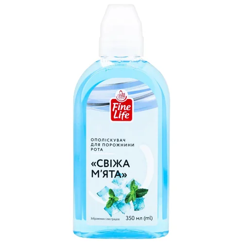 Ополіскувач для порожнини рота Fine Life Свіжа м’ята 350мл