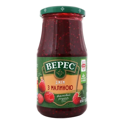 Джем з малиною Верес с/б 630г