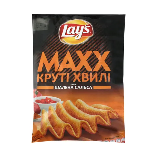 Чіпси картопляні зі смаком сальси Maxx Lay's м/у 120г