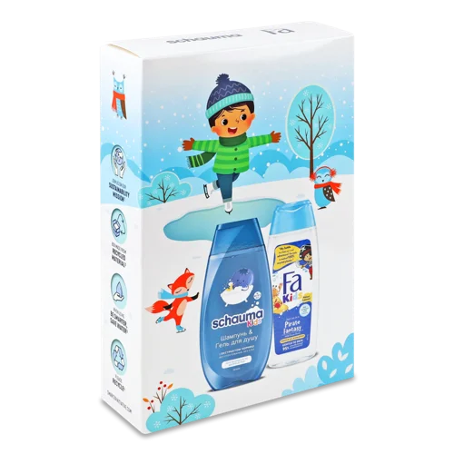 Дитячий Шампунь і Гель для Душу Kids Schauma та Pirate Fantasy, 250мл, набір