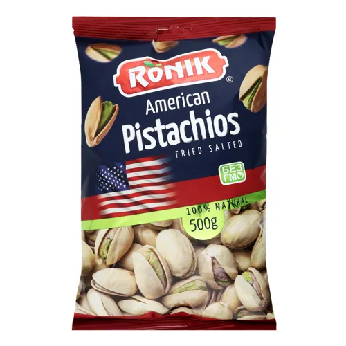 Фісташки смажені солоні American Ronik м/у 500г
