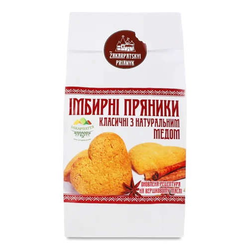 Пряники Імбирні Класичні в/ґ, 0.18 кг