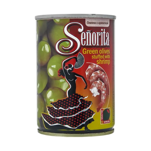 Оливки з креветкою Senorita з/б 280г