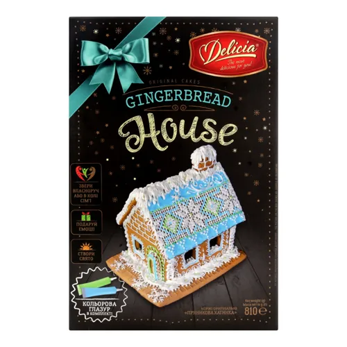 Коржі оригінальні Пряникова хатинка Deliciа 810г