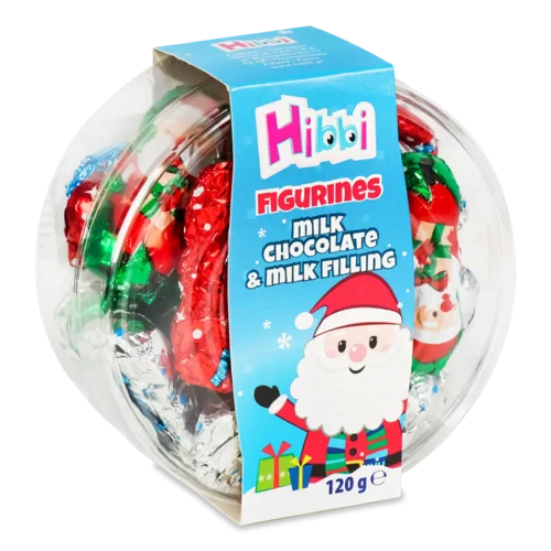 Цукерки Hibbi з молочного шоколаду з молочною начинкою