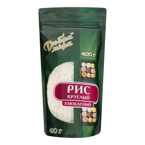 Рис круглий Улюблений Добра міра д/п 400г