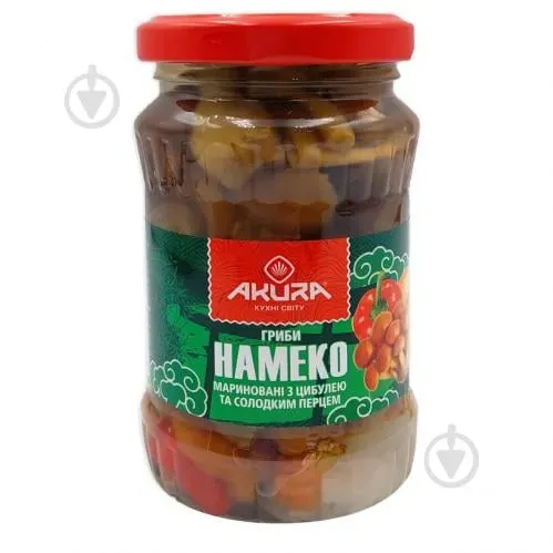 Гриби Намеко мариновані 180г ТМ AKURA