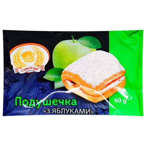 Булочка Формула Смаку Подушечка з яблуками 60г