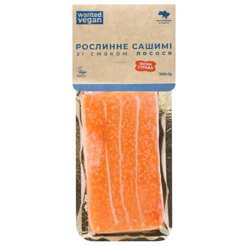 Сашимі Wanted Vegan рослинне зі смаком лосося 100г
