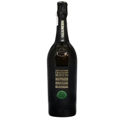 Вино ігристе Merotto Fondatore Prosecco біле брют 11,5% 0,75л