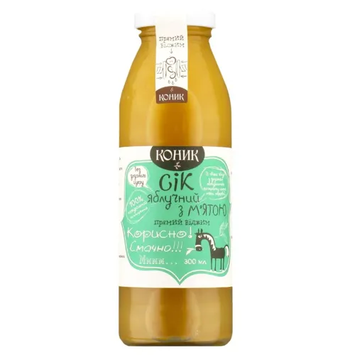 Сік Коник яблучний з м'ятой 0,3л