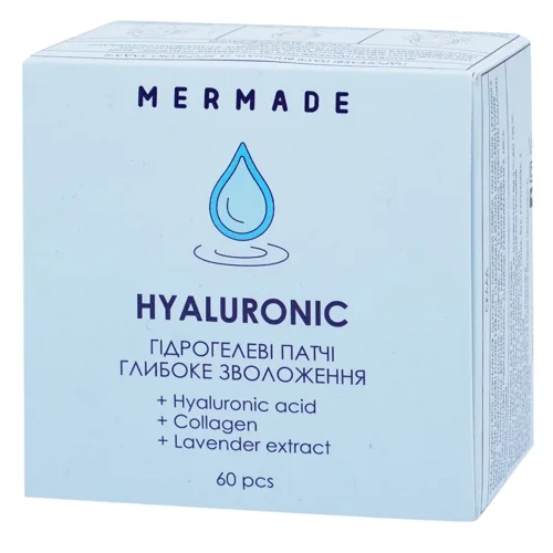 Патчі під очі Mermade Hyaluronic зволожуючі гідрогелеві 60шт