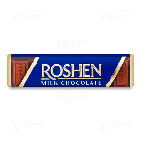 Батончик Roshen молочно-шоколадний з начинкою крем-брюле, 43г