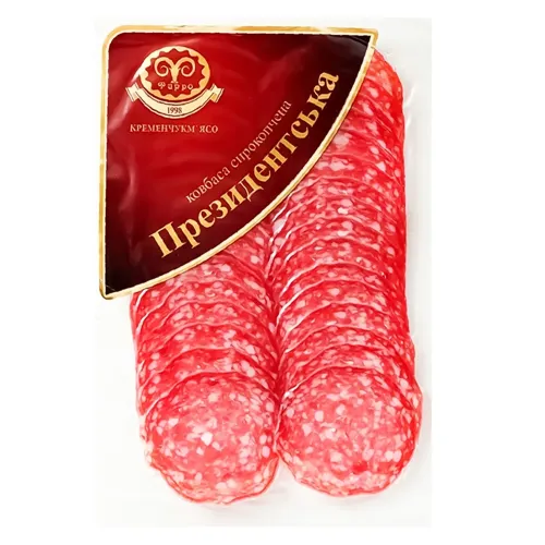 Ковбаса Фарро Президентська сирокопчена 80г