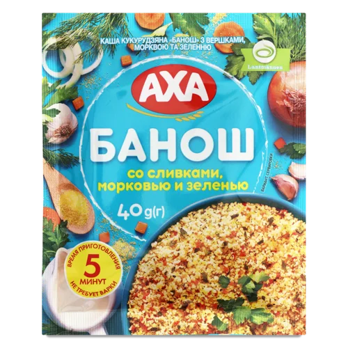 Каша Кукурудзяна Вершкова З Морквою Та Зеленню, в/ґ, 40г