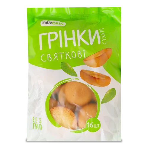Грінки Святкові Pan Grin, вищого ґатунку, 130г