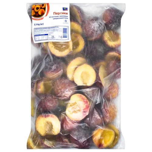 Персик Aro половинки швидкозаморожені 2,5кг