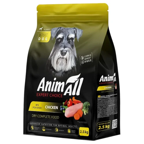 Корм сухий AnimAll з куркою для собак всіх порід 2,5кг