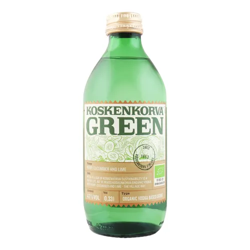 Напій слабоалкогольний 0.33л 4.7% газований Hemp, огірок та лайм Green Koskenkorva