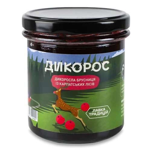 Брусниця Дикоросла Вищого Ґатунку, С/Б 330г