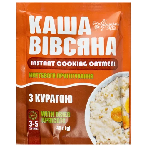 Каша вівсяна Українська Зірка з курагою 40г