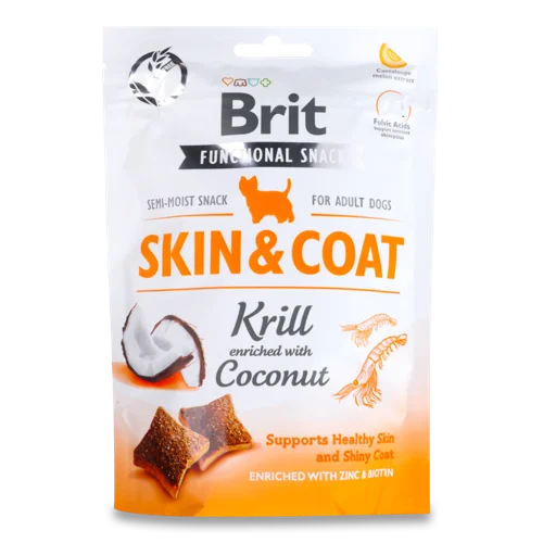 Корм Для Собак Krill & Coconut Skin & Coat Care Brit, додатковий, 150 г
