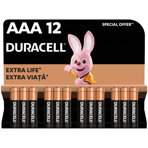 Батарейки Duracell AAA LR03 12шт