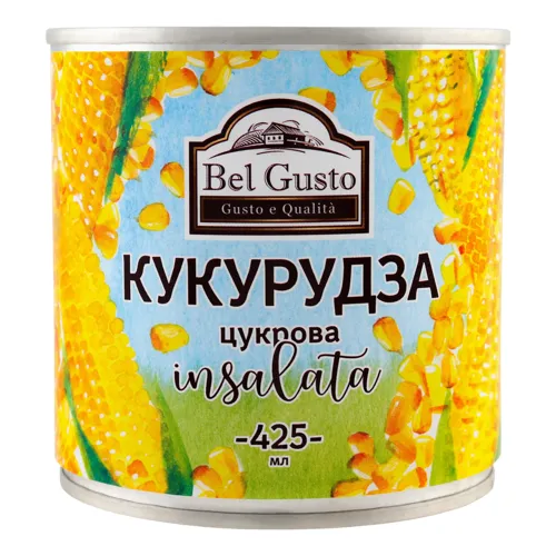 Кукурудза цукрова Bel Gusto з залізної банки 425мл