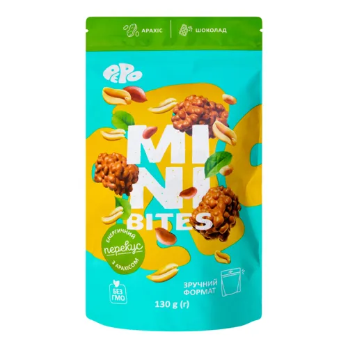Цукерки Арахіс та шоколад Mini Bitеs Truff Royal д/п 130г