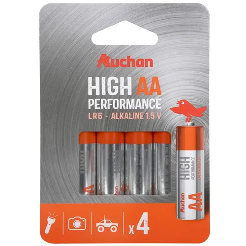 Батарейки Auchan Premium AA 4шт