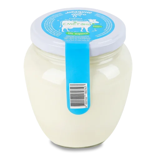 Сметана Вищого Ґатунку 15%, Молочне Диво, 450г
