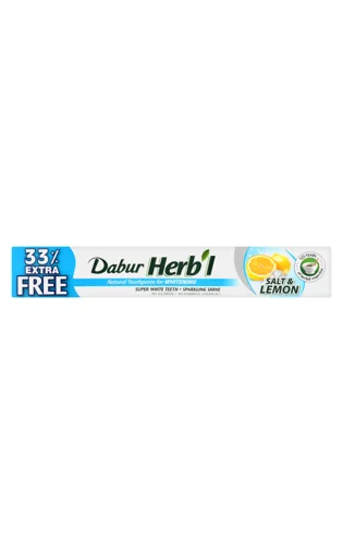 Зубна Паста Dabur Herb'l Salt&Lemon, Вищий ґатунок, 100г