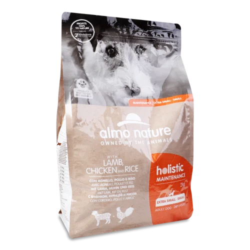 Корм для собак Almo Nature Holistic Мелкий Ягнята-Курка, натуральна оболонка, 1.5 кг