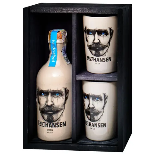 Джин Knut Hansen Dry 0,5л. 42% + 2 скл. Коробка