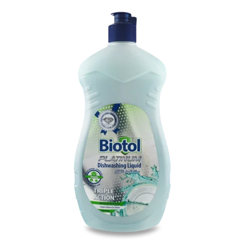 Засіб для Миття Посуду Рідкий Platinum Triple Action Biotol, 500мл