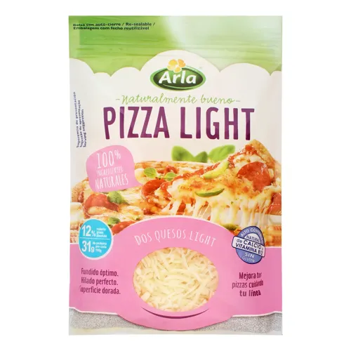 Сир 25% тертий напівтвердий мікс Pizza light Arla м/у 150г