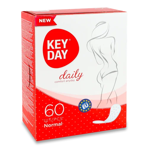 Гігієнічні Прокладки Щоденні Normal Key Day, 60 шт
