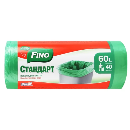 Пакети для сміття Fino Стандарт 60л 40шт