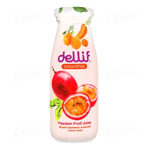 Смузі Dellif маракуйя-каламансі-морква, 0,18л