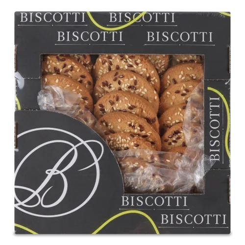 Печиво Здобне Пісочно-Відсадне Хрустке Biscotti к/у, 0.29кг