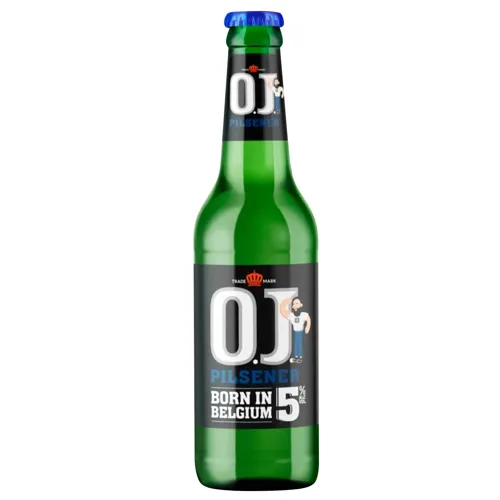 Пиво O.J. Pilsener світле 5% 0,33л