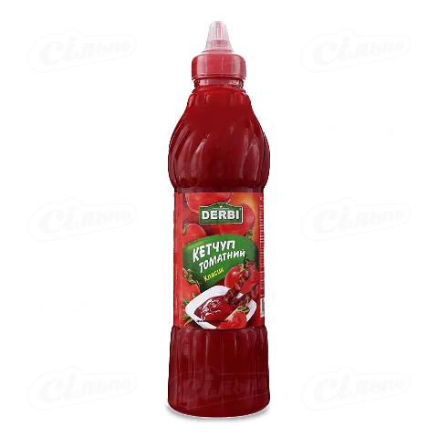 Кетчуп Derbi Класик томатний, 830г