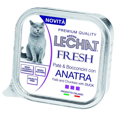 Корм вологий Monge Lechat Fresh з качкою для котів 100г