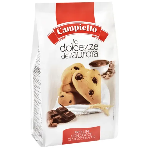 Печиво Campiello Frollino Gocce Cioccolato Пісочне з шоколадом 350г