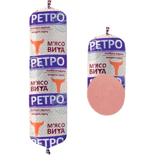 Ковбаса РЕТРО варена вищого ґатунку Мясовита, ваг