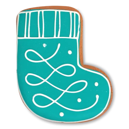 Пряник Сувенірний Чобіт З Візерунком, в/ґ, 60г