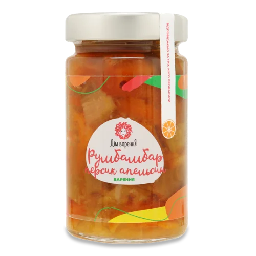 Варення Румбамбар-Персик-Апельсин, Вищого Ґатунку, С/Б 350г