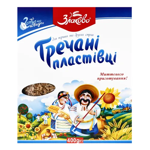 Пластівці гречані Злаково к/у 400г