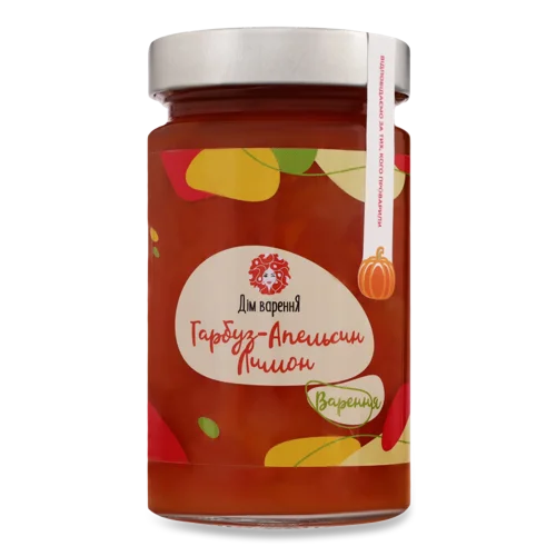 Варення Гарбуз-Апельсин-Лимон, В/ґ, С/Б 350г